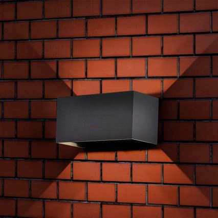 LED buitenwandlamp LED/24W/230V 4000K IP65 zwart