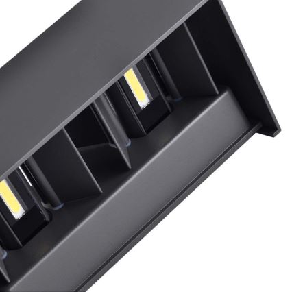 LED buitenwandlamp LED/24W/230V 4000K IP65 zwart