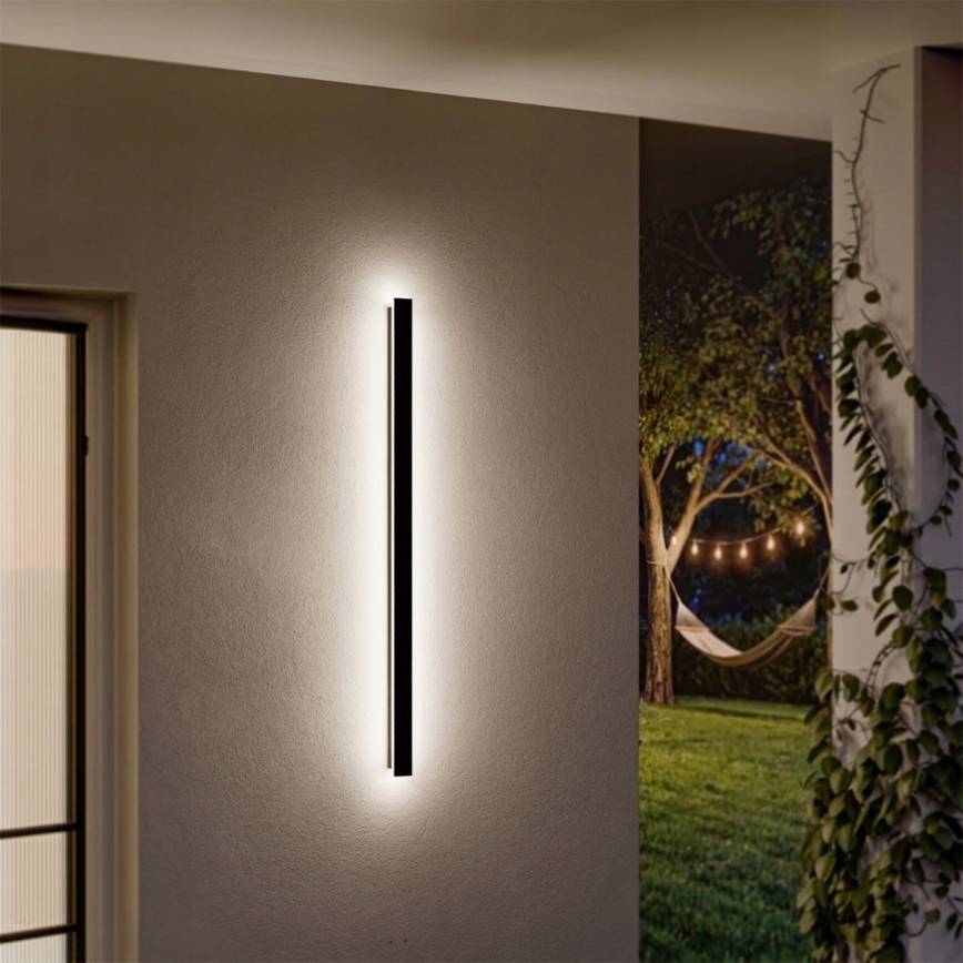 LED buitenwandlamp LED/30W/230V 100 cm IP65 zwart