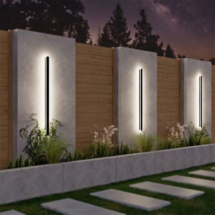 LED buitenwandlamp LED/30W/230V 100 cm IP65 zwart