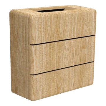 LED buitenwandlamp LUXLINE LED/6W/230V 3000K IP54 eikenkleur