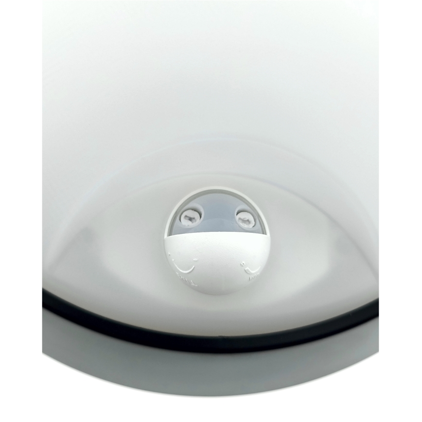 Dimbare LED-buitenwandlamp met bewegingssensor LED/15/18/20W/230V 3000K/4000K/6500K IP65 zwart/wit