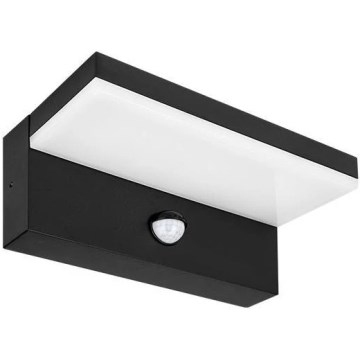 LED buitenwandlamp met sensor HESTIO LED/9W/230V 4000K IP44 zwart