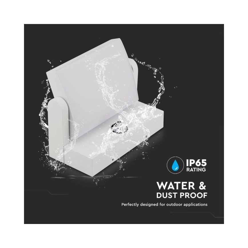 LED buitenwandlamp met sensor LED/17W/230V 4000K IP65 wit