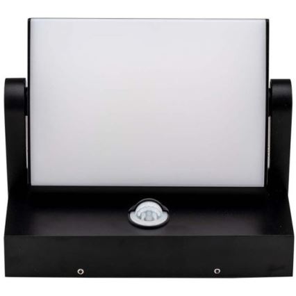 LED Buitenwandlamp met sensor LED/17W/230V 4000K IP65 zwart