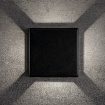 LED buitenwandlamp REFAZI LED/6W/230V IP54 zwart