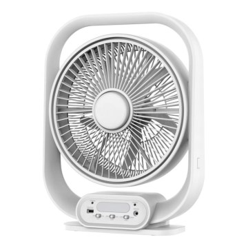 LED-bureaulamp met ventilator LED/2W/230V wit