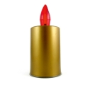 LED Candle LED/2xAA warm wit 10,8 cm goud