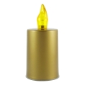 LED Candle LED/2xAA warm wit 10,8 cm goud