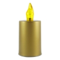 LED Candle LED/2xAA warm wit 10,8 cm goud