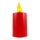 LED Candle LED/2xAA warm wit 10,8 cm rood