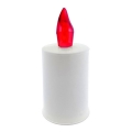 LED Candle LED/2xAA warm wit 10,8 cm wit/rood