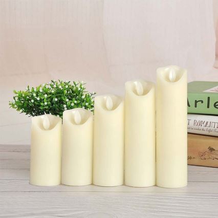 LED Candle LED/2xAA warm wit 12,5 cm