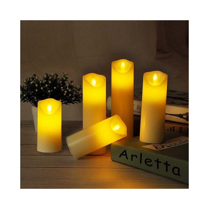 LED Candle LED/2xAA warm wit 17,5 cm