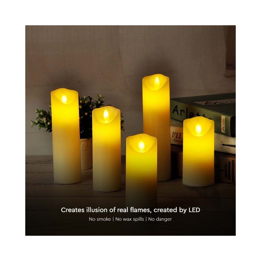 LED Candle LED/2xAA warm wit 17,5 cm