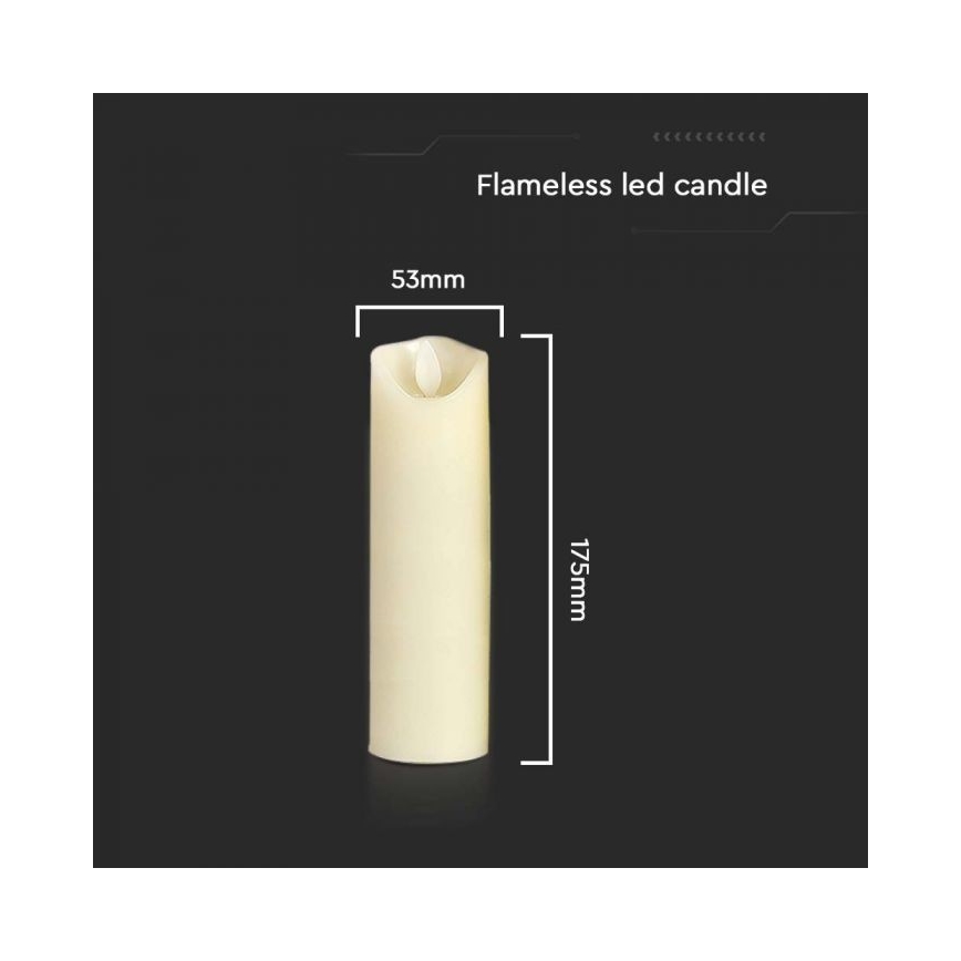 LED Candle LED/2xAA warm wit 17,5 cm