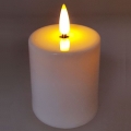 LED Candle LED/2xAA warm wit 9 cm wit