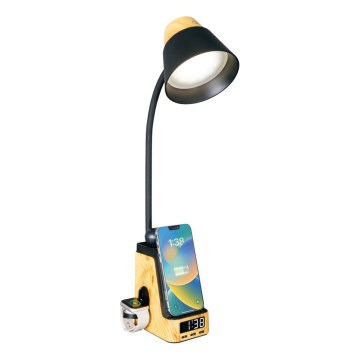LED+CCT dimbare tafellamp met draadloos QI-opladen IDEAL LED/8W/230V 2700/4000/5000K beige