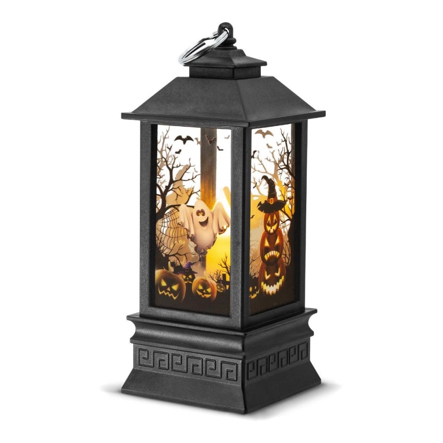 LED Decoratie HALLOWEEN LED/3xAAA/warm wit lantaarn met pompoenen