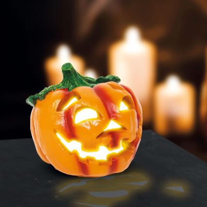 LED Decoratie op Zonne-energie HALLOWEEN LED/300 mAh IP44 pompoen