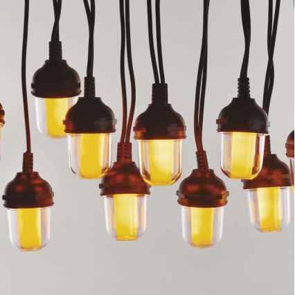 LED decoratief lichtsnoer voor buiten 100xLED/9,5m IP44