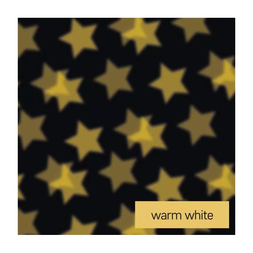 LED Decoratief projector LED/3xAAA sterren warm wit