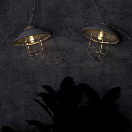 LED Decoratieve buitenverlichting LOFT 10xLED/2xAA
