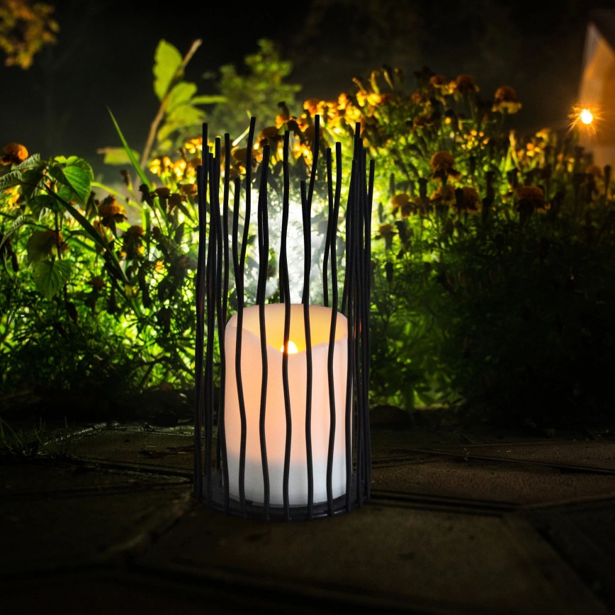 LED Decoratieve buitenverlichting NYBORG LED/2xAA 22 cm IP44 warm wit