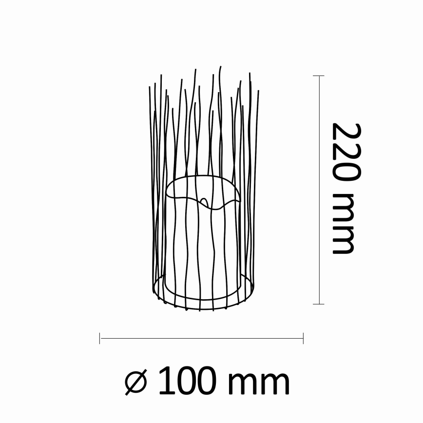 LED Decoratieve buitenverlichting NYBORG LED/2xAA 22 cm IP44 warm wit