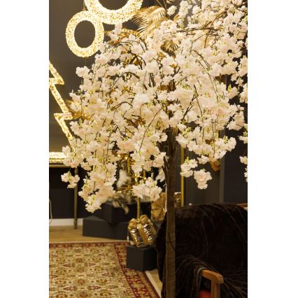 LED Decoratieve kunstkerstboom CHERRY TREE 84xLED/230V 1,7 m kers