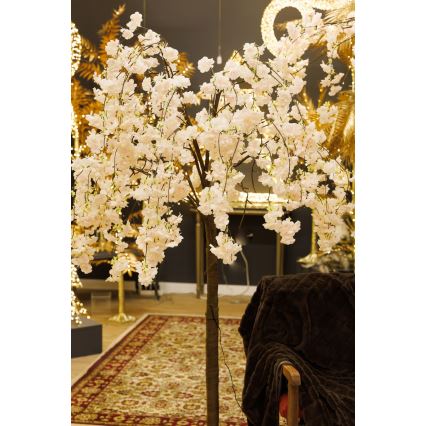 LED Decoratieve kunstkerstboom CHERRY TREE 84xLED/230V 1,7 m kers