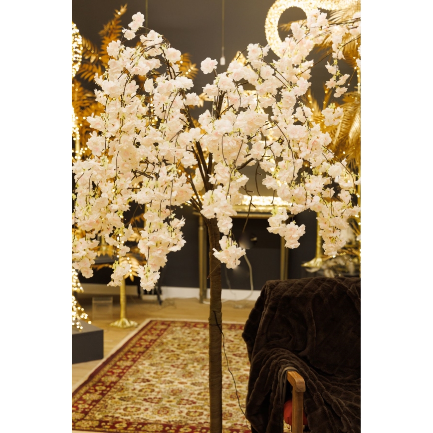 LED Decoratieve kunstkerstboom CHERRY TREE 84xLED/230V 1,7 m kers