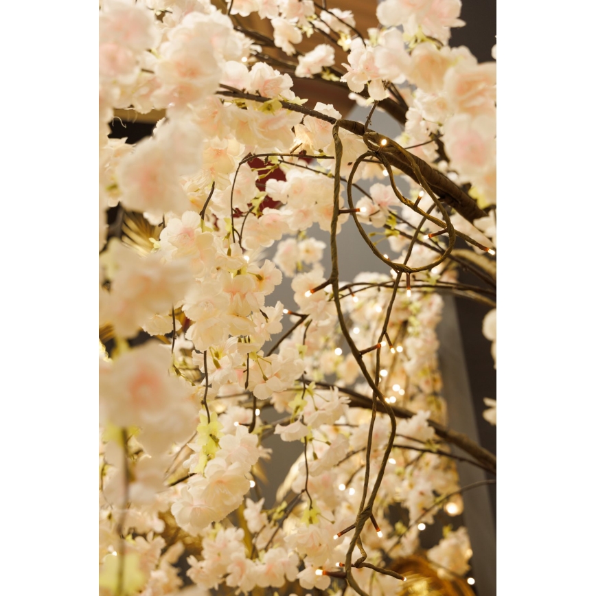 LED Decoratieve kunstkerstboom CHERRY TREE 84xLED/230V 1,7 m kers