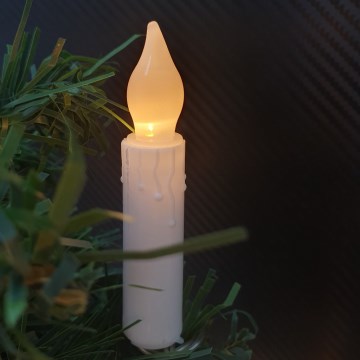 LED-decoratieve lichtslinger 10xLED/2xAA, 1,65 m, warm wit, kaarsjes