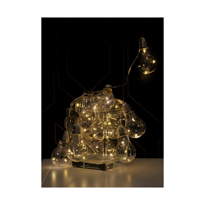 LED decoratieve lichtslinger SMOLDER 5,3 m 20xLED/2,7W/230V