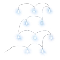 LED decoratieve slinger 10xLED/2xAA 1,8m koel wit
