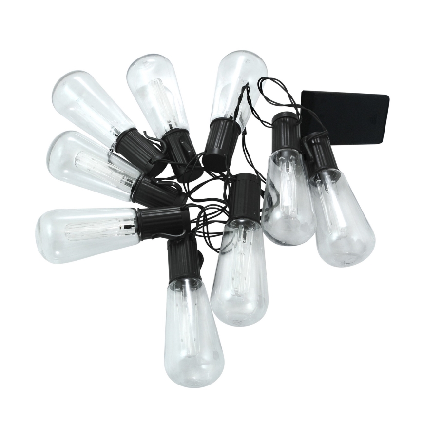 LED decoratieve slinger EDISON 2,65 m 10xLED/2xAA