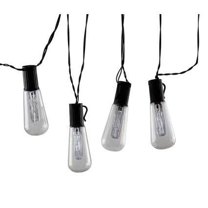LED decoratieve slinger EDISON 2,65 m 10xLED/2xAA