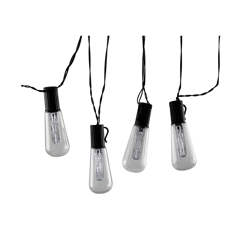 LED decoratieve slinger EDISON 2,65 m 10xLED/2xAA
