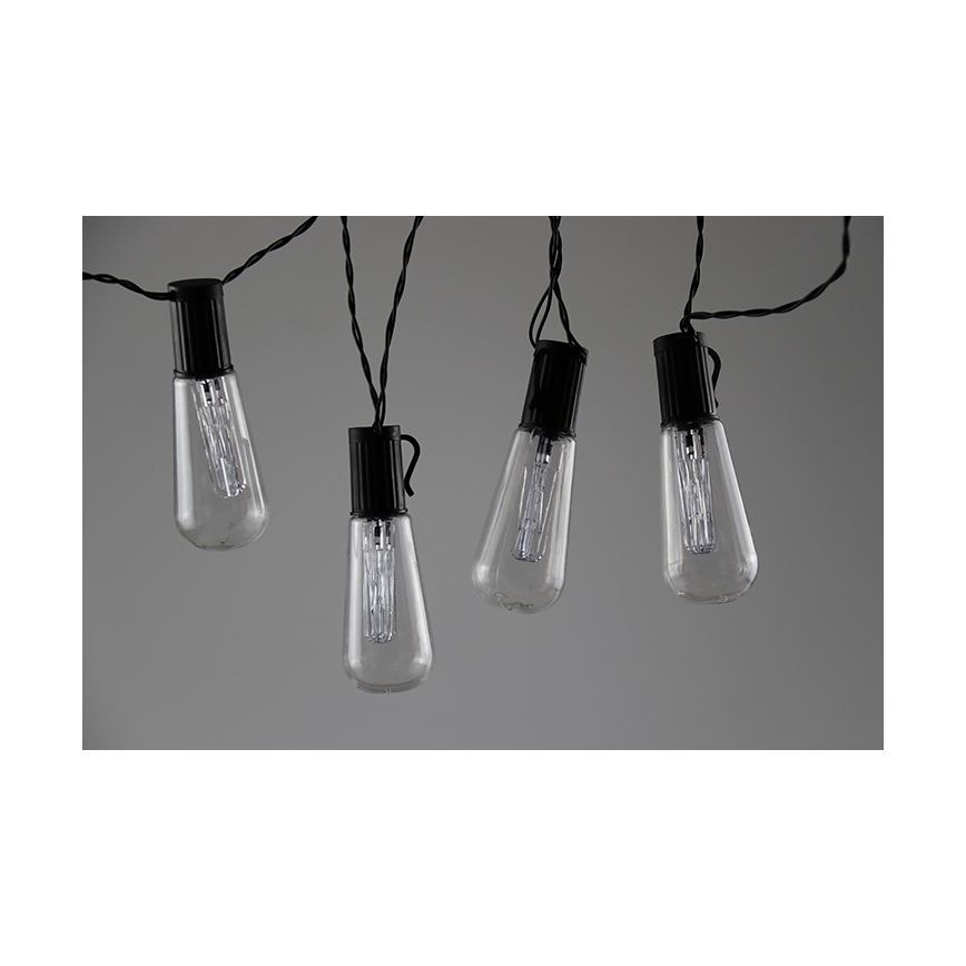 LED decoratieve slinger EDISON 2,65 m 10xLED/2xAA