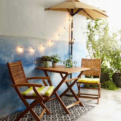 LED-decoratieve slinger SMOLDER 2,1 m 10xLED/2xAA