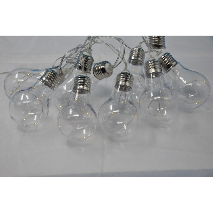 LED-decoratieve slinger SMOLDER 2,1 m 10xLED/2xAA