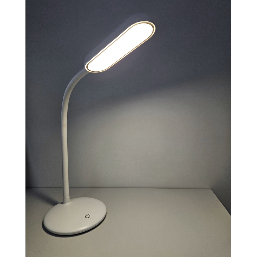 LED Dimbaar aanraken flexibel tafellamp LED/6W/5V USB 1200 mAh wit