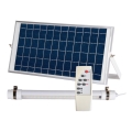 LED Dimbaar buitenshuis buis met sensor en zonnepaneel JIMMY 40W/5000 mAh 3,7V 6000K IP65 + afstandsbediening