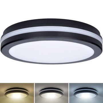 LED Dimbaar buitenshuis plafond lamp LED/36W/40W/44W/230V 3000/4000/6500K IP65 zwart