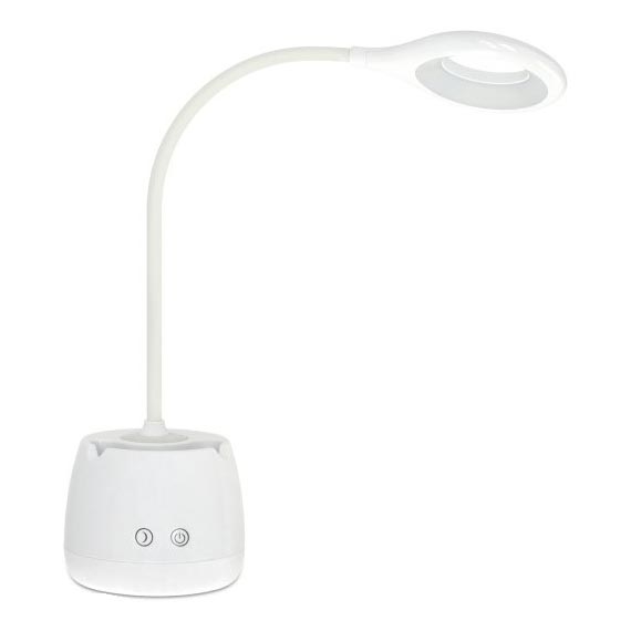 LED Dimbaar flexibel oplaadbaar tafellamp LUSIA LED/5W/5V 3000/4000K 1200 mAh wit