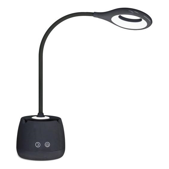 LED Dimbaar flexibel oplaadbaar tafellamp LUSIA LED/5W/5V 3000/4000K 1200 mAh zwart