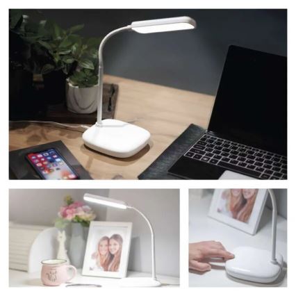 LED Dimbaar flexibel tafellamp LED/12W/230V 3000K/4000K/6500K wit