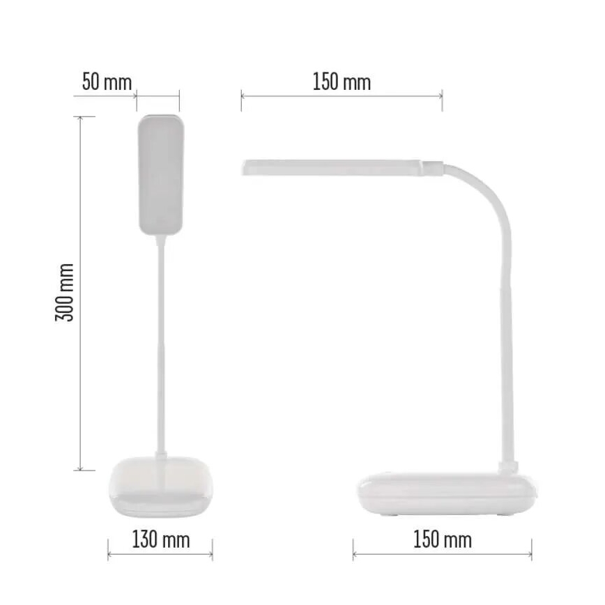 LED Dimbaar flexibel tafellamp LED/12W/230V 3000K/4000K/6500K wit