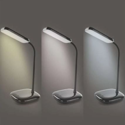 LED Dimbaar flexibel tafellamp LED/12W/230V 3000K/4000K/6500K zwart